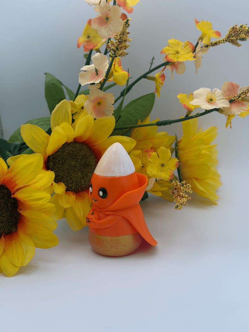 Candy Corn Vampire Figure – 3D Printed Halloween Decor
