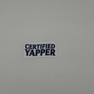 Certified Yapper Text Sticker