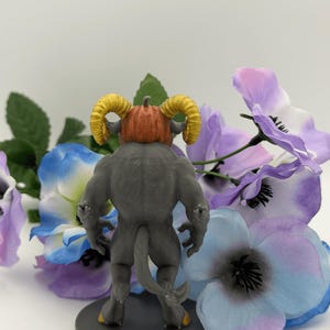 Horned Pumpkin Demon – 3D Printed Halloween Statue