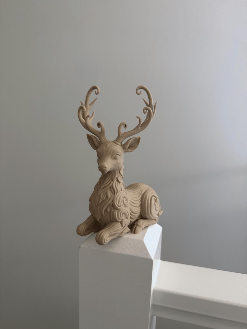 Mystic Deer | Elegant Fantasy 3D Printed Figurine | Magical Woodland Decor