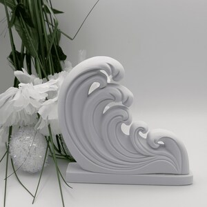 Ocean Wave Art Print Decor Sculpture
