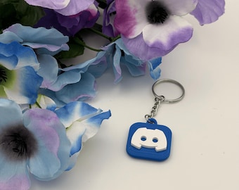 Discord NFC Keychain | 3D Printed Gamer Keychain | PLA Bag Charm | Gift for Streamers | Tech Key Ring