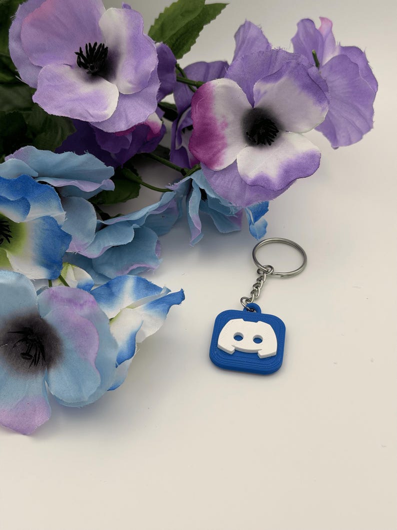 Discord NFC Keychain 3D Printed Key Ring