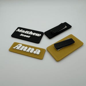Custom 3D Printed Name Badge – Personalized Name Tag