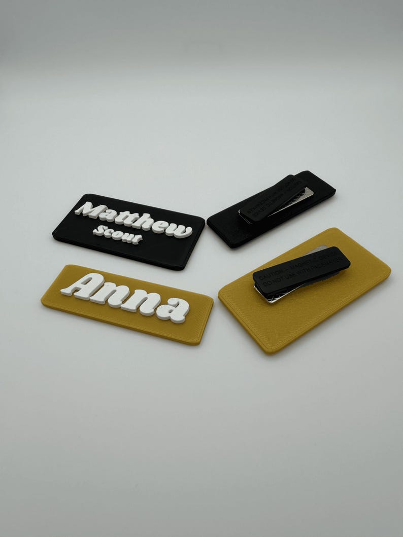 Custom 3D Printed Name Badge – Personalized Name Tag