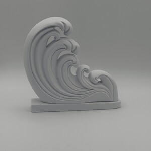 Ocean Wave Art Print Decor Sculpture
