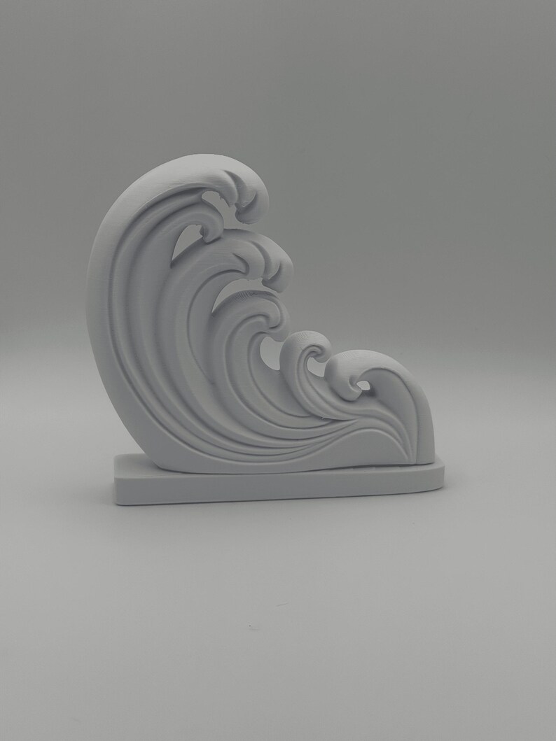 Ocean Wave Art Print Decor Sculpture