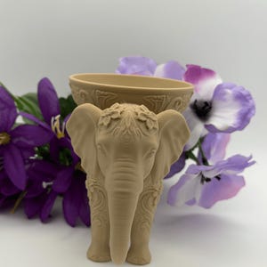 Elephant Jewelry Holder Bowl – 3D Printed PLA Ring Dish, Cute Desk Decor & Trinket Tray