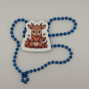 Cute Autumn Deer Vinyl Sticker