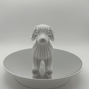 3D Printed Dog Statue Figurine, Modern Decor, Dog Lover Gift, Pet Lover Home Accent