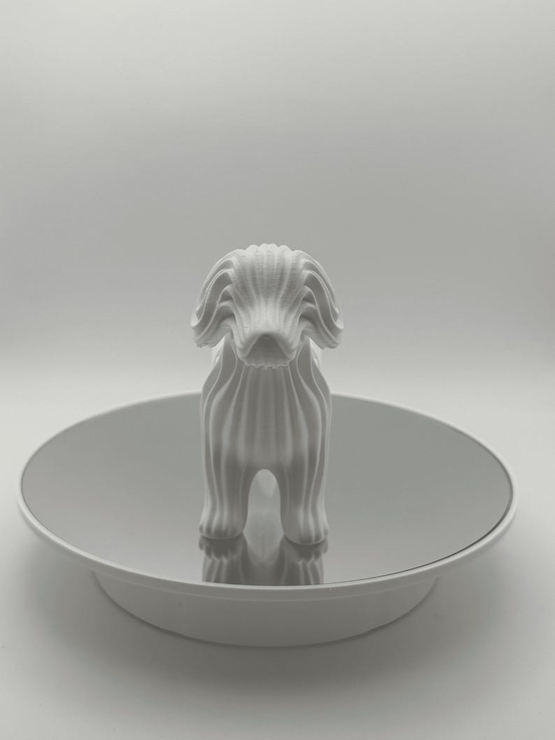 3D Printed Dog Statue Figurine, Modern Decor, Dog Lover Gift, Pet Lover Home Accent