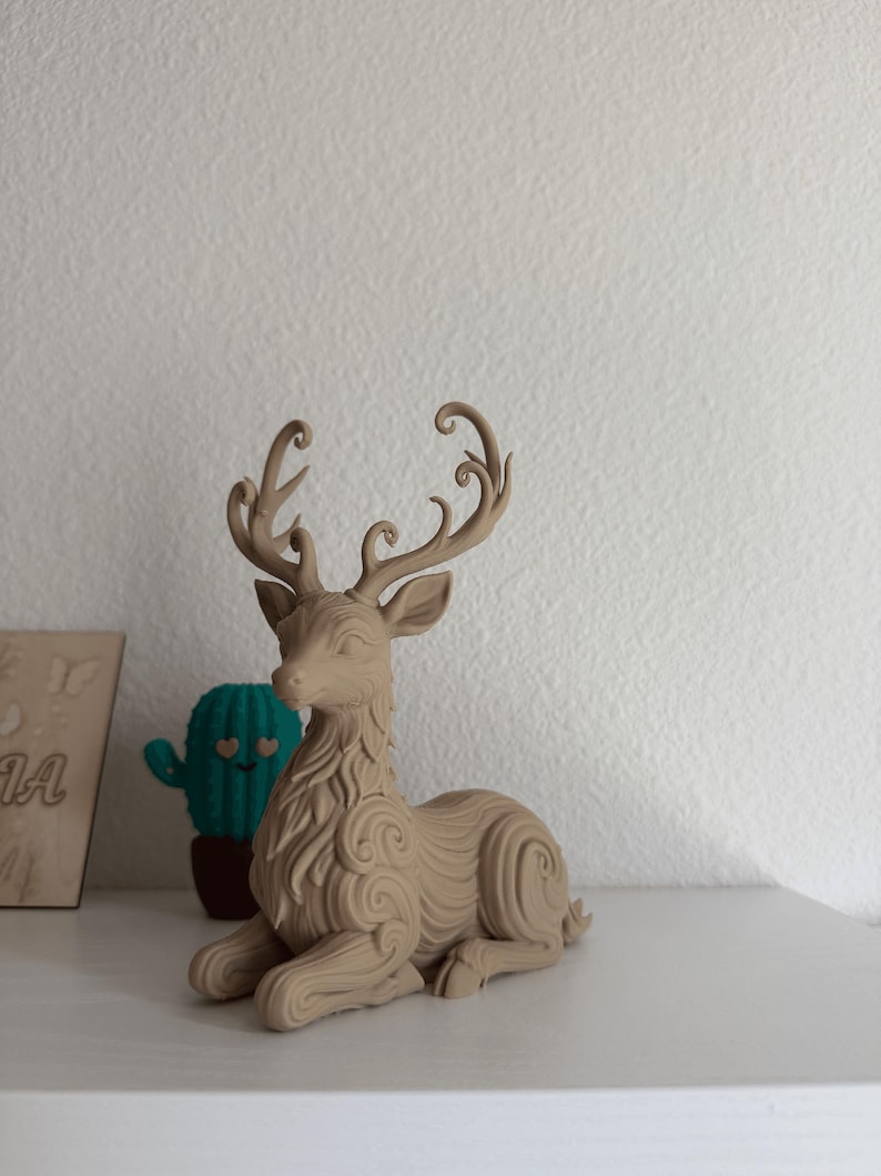 Mystic Deer | Elegant Fantasy 3D Printed Figurine | Magical Woodland Decor