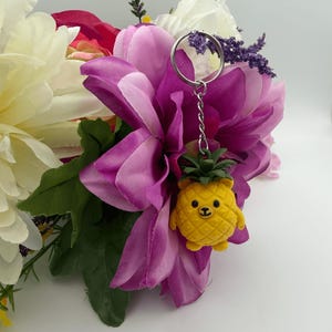 Cute Pineapple Bear Keychain PLA Charm