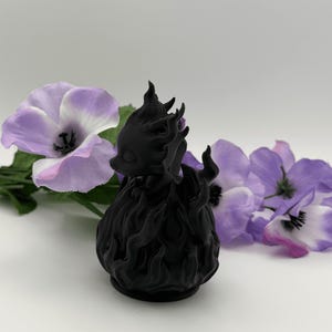 Gothic Dragon Flame Figurine 3D Printed PLA Decor