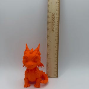 Cute Baby Dragon Figurine 3D Printed PLA Statue