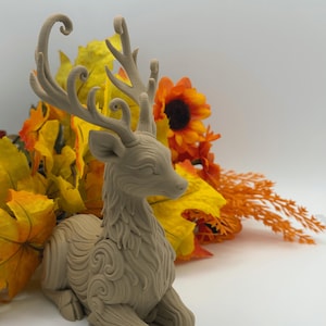 Mystic Deer | Elegant Fantasy 3D Printed Figurine | Magical Woodland Decor