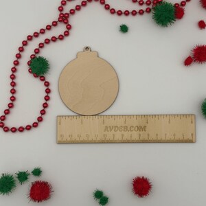 Unfinished Wood Round Christmas Ornament Blanks, DIY Craft Supplies, Holiday Decor