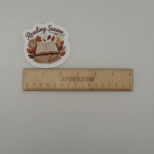 Reading Season Bookish Fall Vinyl Sticker