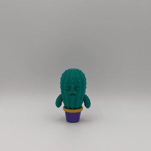 Cute Kawaii Cactus Figures 3D Printed Hand Painted Collection Mini Desk Decor