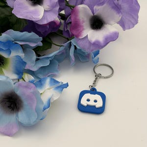 Discord NFC Keychain 3D Printed Key Ring
