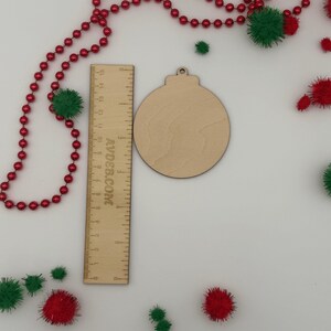 Unfinished Wood Round Christmas Ornament Blanks, DIY Craft Supplies, Holiday Decor