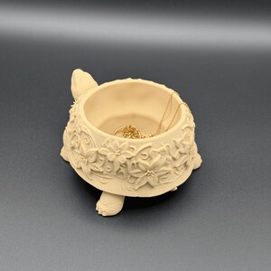 Turtle Jewelry Dish 3D Printed PLA Trinket Holder