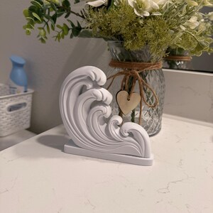 Ocean Wave Art Print Decor Sculpture