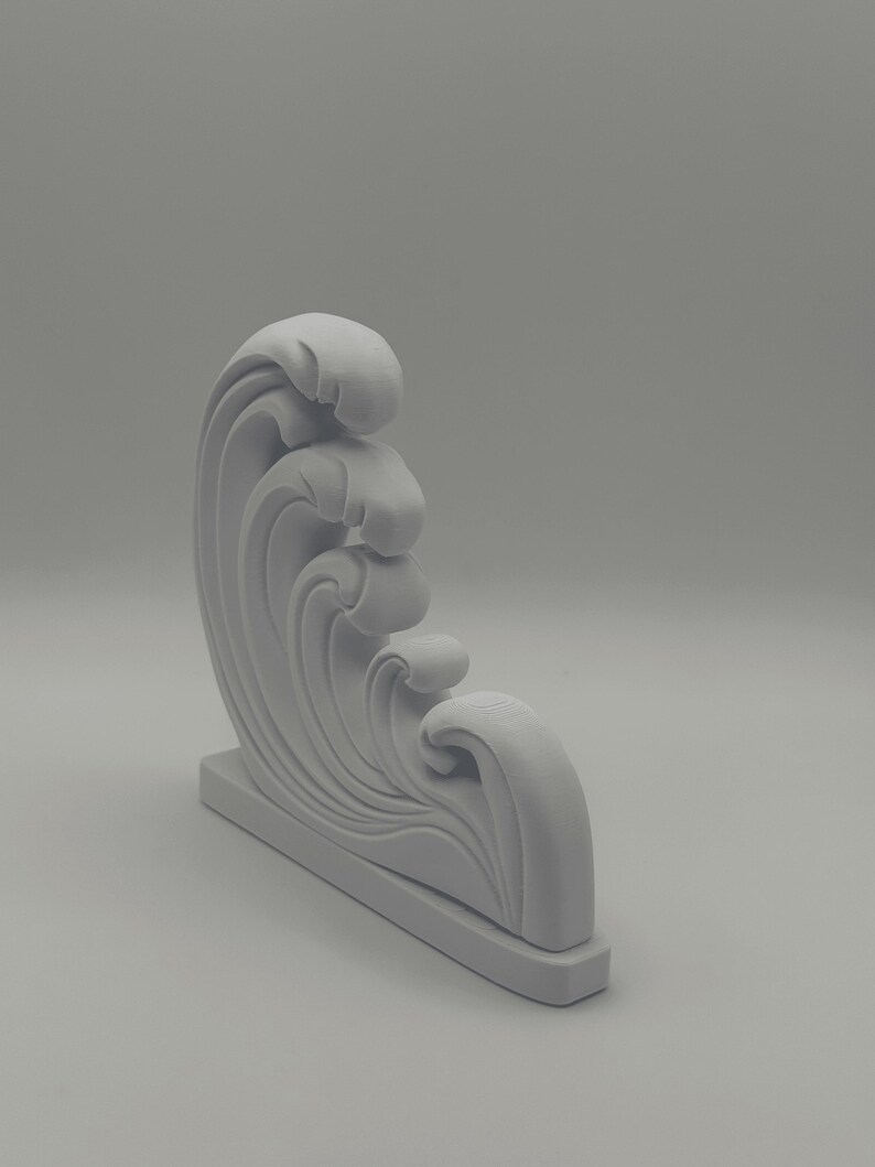 Ocean Wave Art Print Decor Sculpture