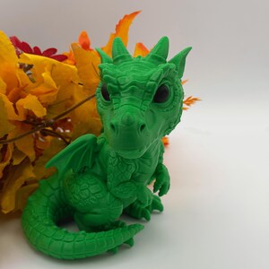 3D Printed Dragon Figurine – Decorative Dragon in Your Choice of Color