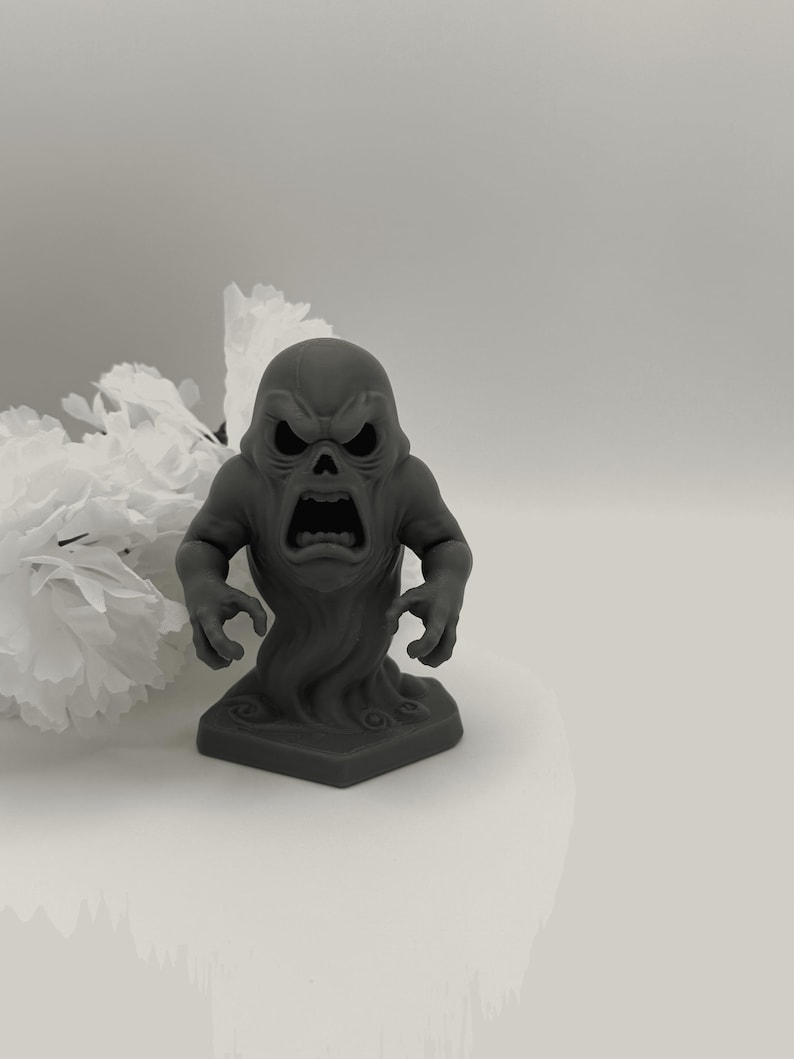 Ghost Monster PLA Art Print Horror Desk Decor