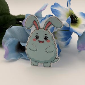 Cute Bunny Monster Sticker Pastel Kawaii Vinyl Decal