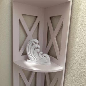 Ocean Wave Art Print Decor Sculpture