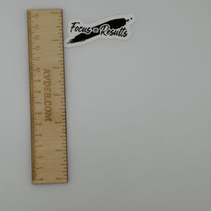 Focus Results Motivational Vinyl Sticker