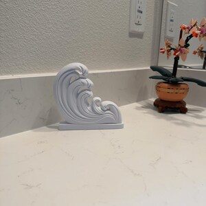 Ocean Wave Art Print Decor Sculpture