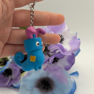 Mischief Sock Monster - 3D Printed PLA Keychain & Purse Charm