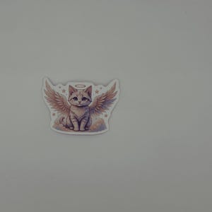 Angel Cat Sticker Pastel Kawaii Vinyl Decal