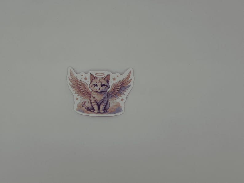 Angel Cat Sticker Pastel Kawaii Vinyl Decal