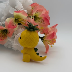 Pineapple Dino 3D Printed Figure – Hand-Painted PLA Collectible