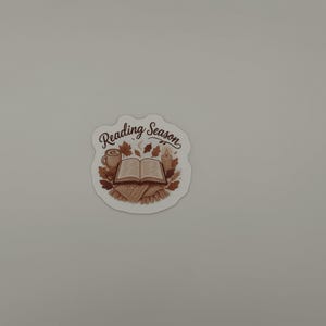 Reading Season Bookish Fall Vinyl Sticker