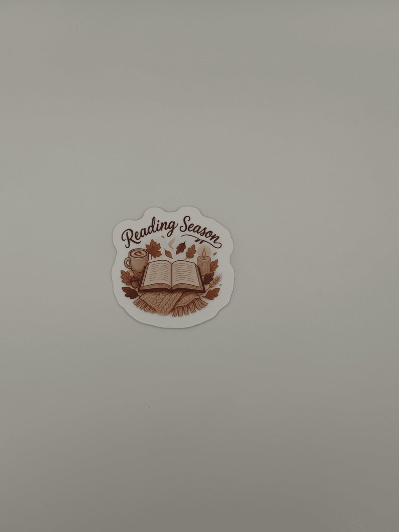 Reading Season Bookish Fall Vinyl Sticker