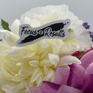 Focus Results Motivational Vinyl Sticker