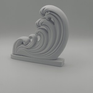 Ocean Wave Art Print Decor Sculpture