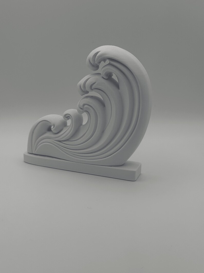 Ocean Wave Art Print Decor Sculpture