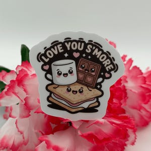 Cute Love You Smore Kawaii Dessert Vinyl Sticker