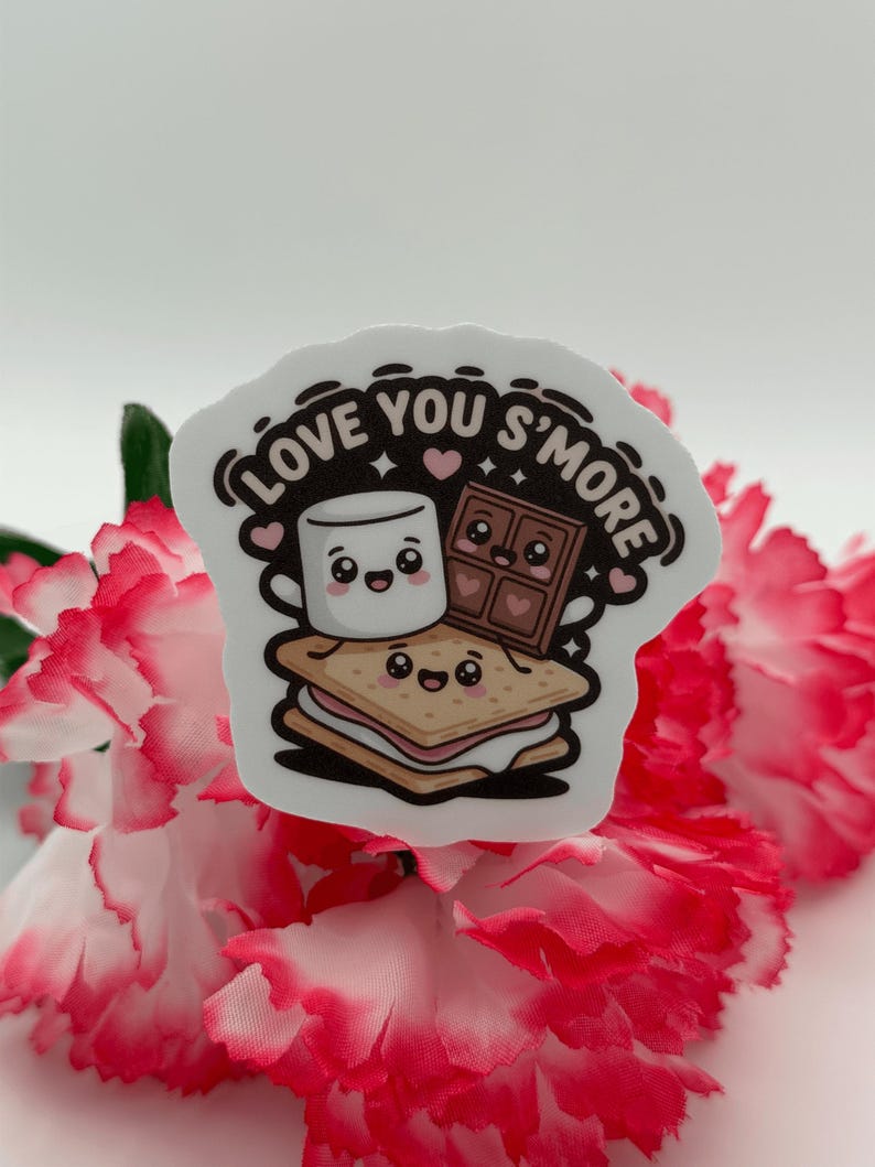 Cute Love You Smore Kawaii Dessert Vinyl Sticker