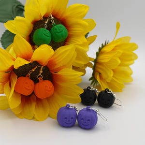Jack-O-Lantern Dangle Earrings