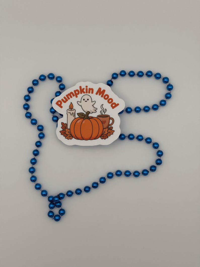 Pumpkin Mood Ghost Vinyl Sticker