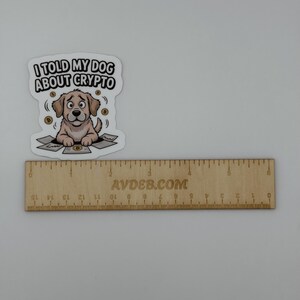 Funny Dog Crypto Enthusiast Vinyl Sticker