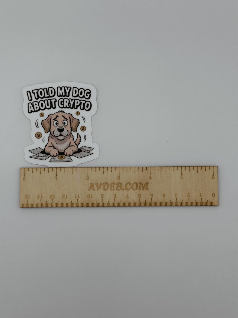 Funny Dog Crypto Enthusiast Vinyl Sticker