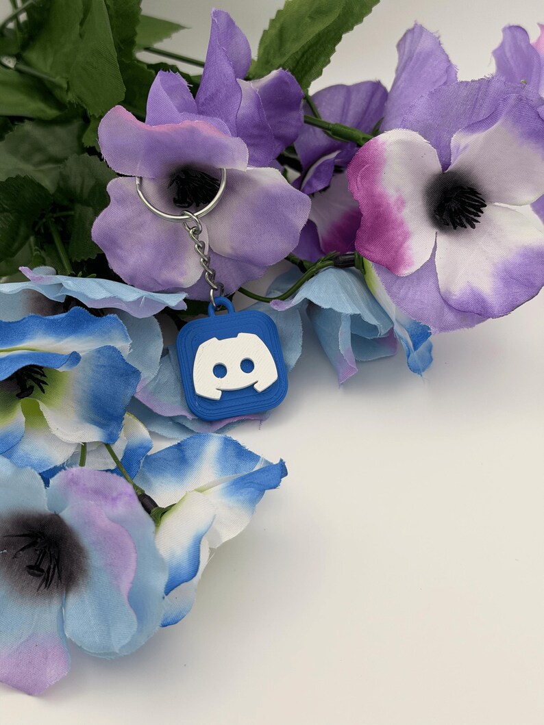 Discord NFC Keychain 3D Printed Key Ring